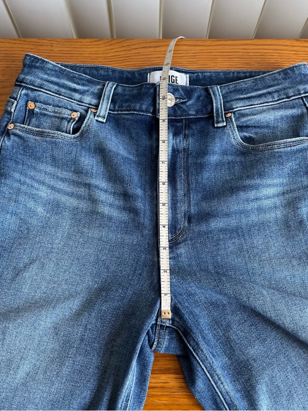 Paige Anessa Wide Leg Cropped Jeans Size 28 Showtime Raw Hem 26” Inseam - Picture 10 of 14